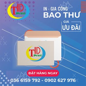 BẢNG BÁO GIÁ IN BAO THƯ, TIÊU ĐỀ - THÀNH DANH