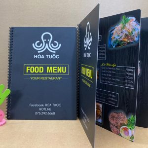 In menu nhựa